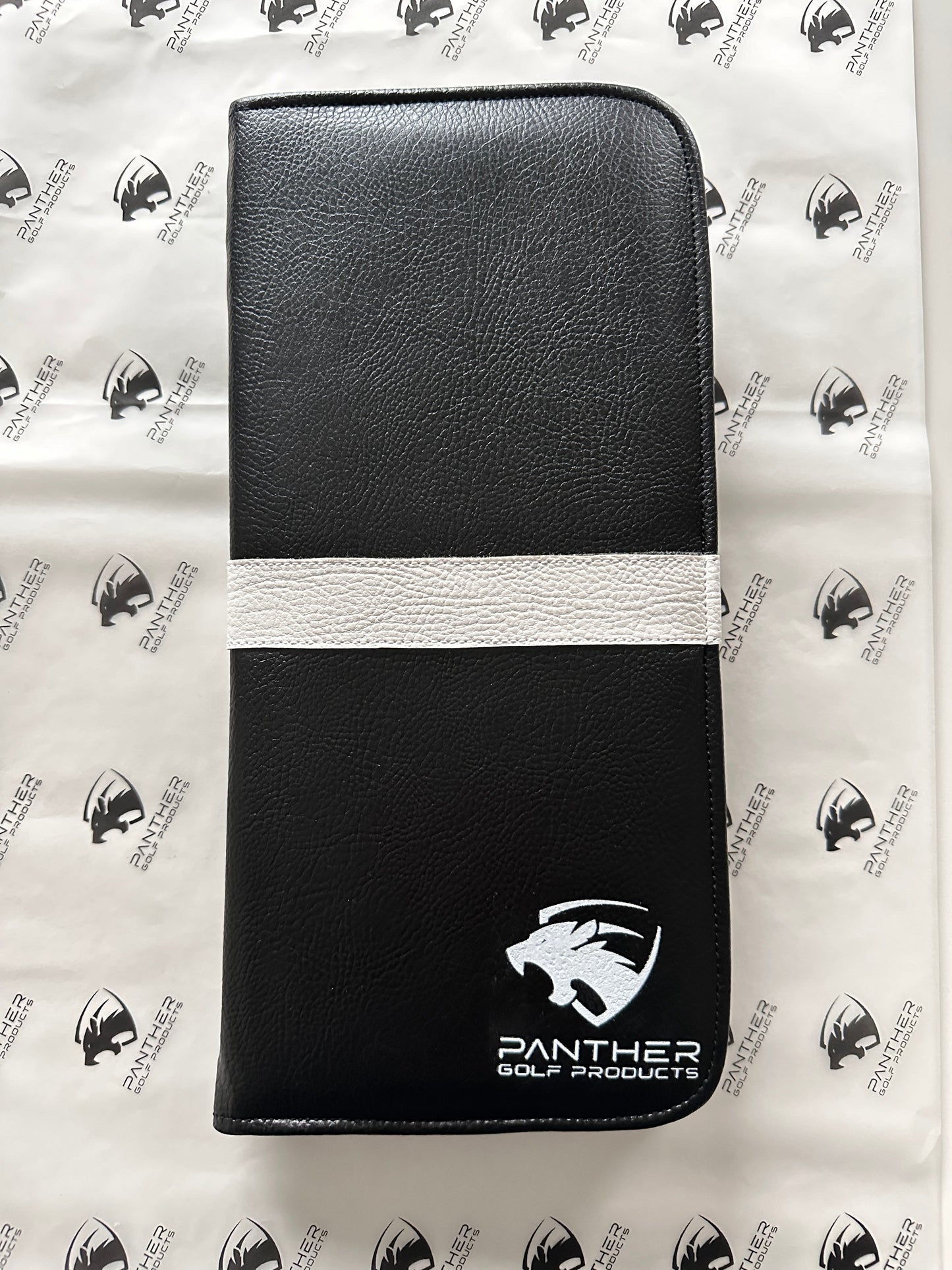 Golf Glove Caddie & 3 Pearl White Premium Cabretta Leather Panther Golf Gloves