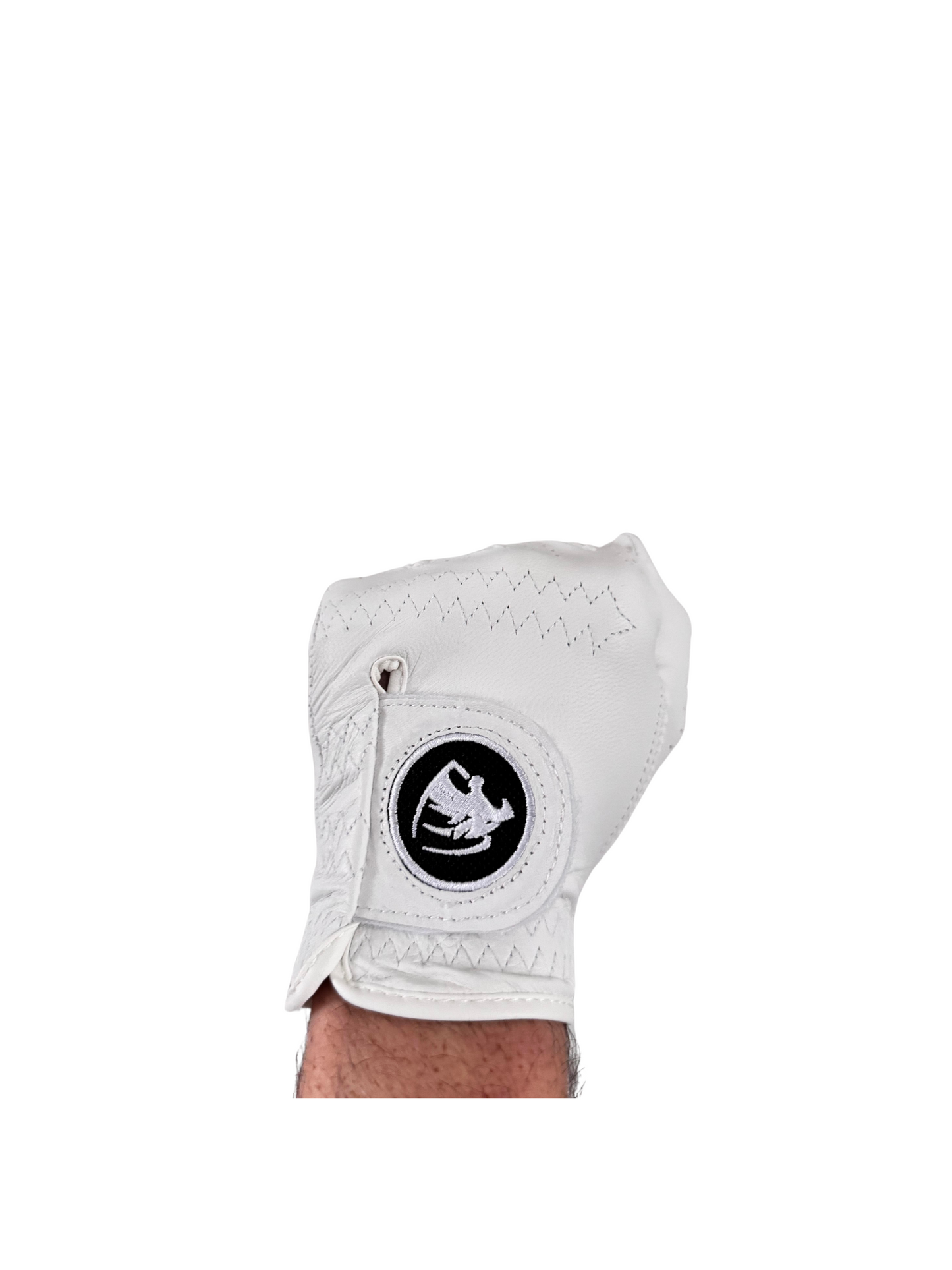 Pearl White Premium Cabretta Leather Panther Golf Glove