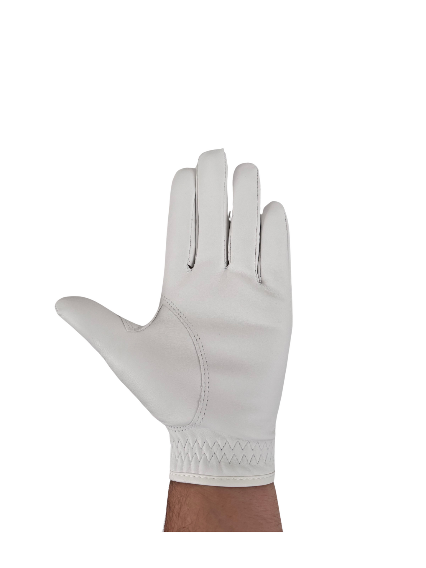 Pearl White Premium Cabretta Leather Panther Golf Glove
