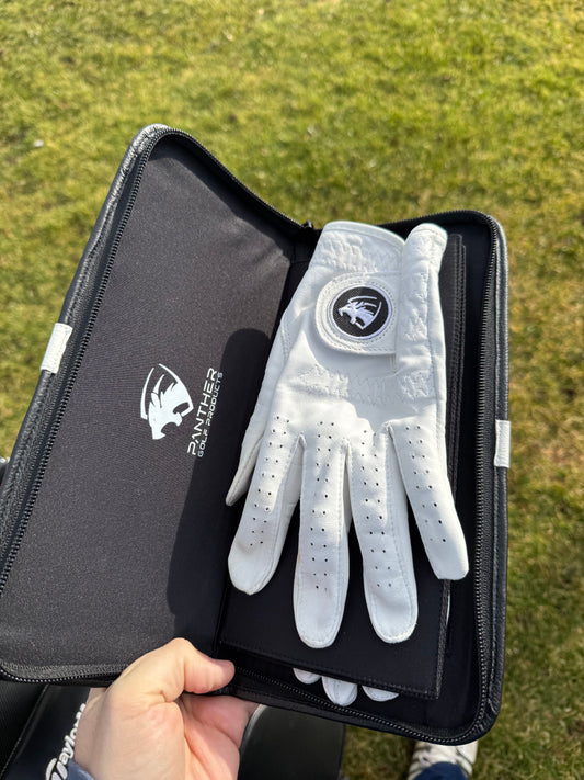 Golf Glove Caddie & Scorecard Holder Bundle Plus 4 Gloves