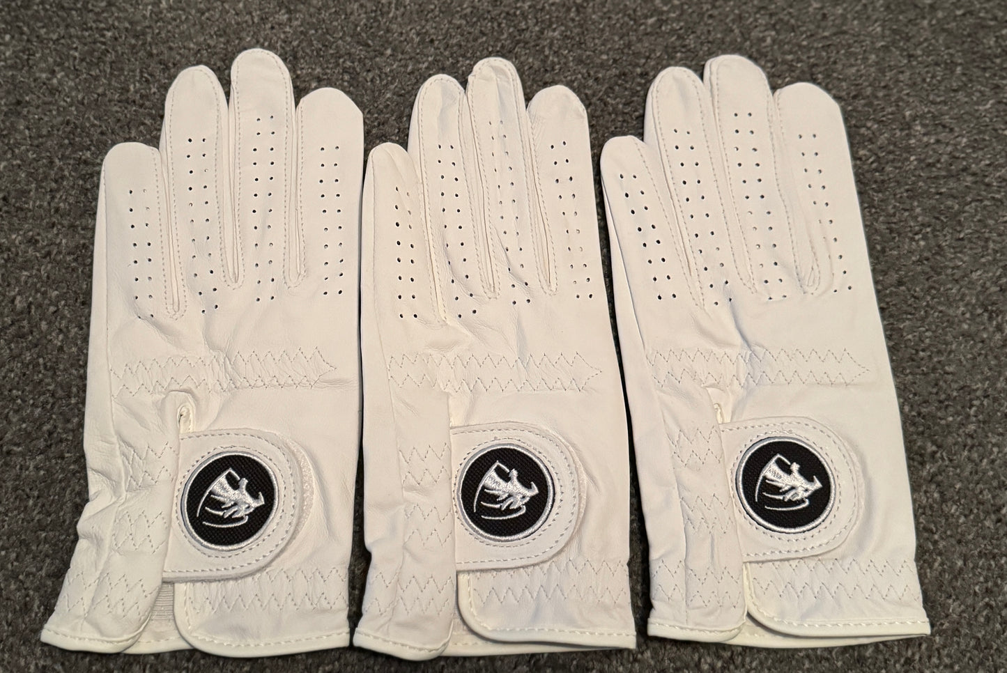 Pearl White Premium Cabretta Leather Panther Golf Glove